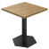 AURELIA AGT | Bistro Tisch | B:T 60 x 60 cm | H 76 cm | Eiche | Gestell: Schwarz