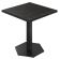 AURELIA AGT | Bistropöytä | B: 60 x 60 cm | K: 76 cm | Musta | Runko: Musta