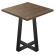 AURELIA CO | Mesa de bistró | Ancho: 80 x 80 cm | Altura: 76 cm | Nuez | Marco: Negro