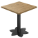 AURELIA LO | Table de bistrot | L: 70 x 70 cm | H: 76 cm | Chêne | Cadre : Noir