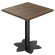 AURELIA LO | Tavolo Bistro | L: 70 x 70 cm | H: 76 cm | Noce | Struttura: Nero