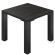 AURELIA MDR4 | Bistrobord | B: 70 x 70 cm | H: 76 cm | Svart | Ram: Svart | Ben: 8 x 8 cm