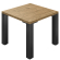 AURELIA MDR4 | Bistro Tisch | B:T 80 x 80 cm | H 76 cm | Eiche | Gestell: Schwarz | Säule: 6 x 6 cm
