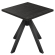 AURELIA OS | Bistro-pöytä | P: 70 x 70 cm | K 76 cm | Musta | Jalka: Musta