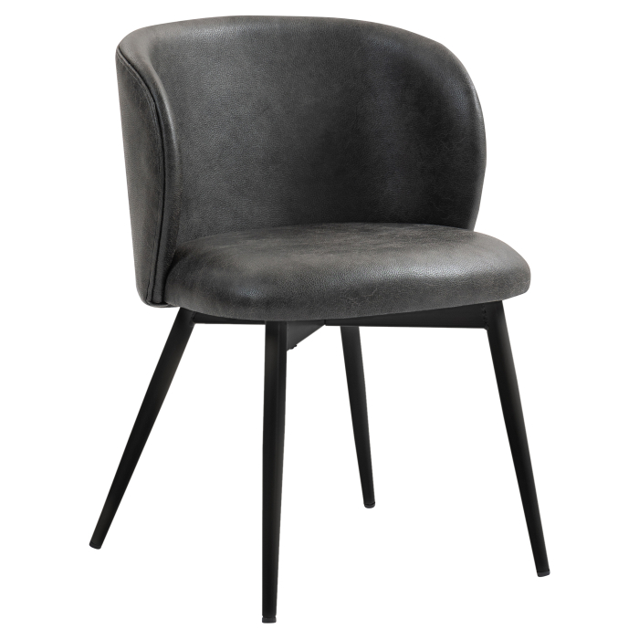 Ava | Fauteuil d'hôtel | Noir | Cuir