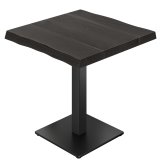 AYLA | Bistrotafel | B: 70 x 70 | H: 75 cm | Zwart | Onderstel: Zwart