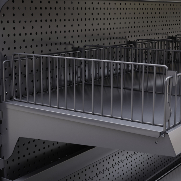 BROOKLYN | Tego Wire Shelf Divider | H9,5xL37cm | Anthracite
