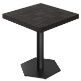 CA | Bistro Table | W: 80 x 80 cm | H: 78 cm | Black | Frame: Black