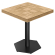 CA | Bistrotafel | B: 70 x 70 cm | H: 78 cm | Eikenhout | onderstel: Zwart
