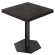 CA | Bistro Tafel | B: 80 x 80 cm | H: 78 cm | Zwart | Onderstel: Zwart