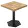CAT | Bistro Tisch | B:T 80 x 80 cm | H 78 cm | Eiche | Gestell: Schwarz