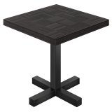 CC | Bistromøbel Bord | B: 70 x 70 cm | H 78 cm | Sort | Stativ: Sort | Stolpe: 8 x 8 cm