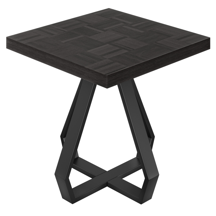 CD | Bistro Tisch | B:T 70 x 70 cm | H 78 cm | Schwarz | Gestell: Schwarz
