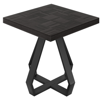 CD | Bistro Tisch | B:T 70 x 70 cm | H 78 cm | Schwarz | Gestell: Schwarz