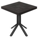 CE | Bistro Tisch | B:T 80 x 80 cm | H 78 cm | Schwarz | Gestell: Schwarz