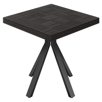 CEB | Mesa de bistró | B: 80 x 80 cm | H 78 cm | Negro | Montante: Negro