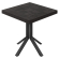 CE | Table de Bistro | L:P 80 x 80 cm | H 78 cm | Noir | Piètement : Noir