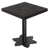 CL | Bistro Bord | B: 80 x 80 cm | H: 78 cm | Sort | Stel: Sort
