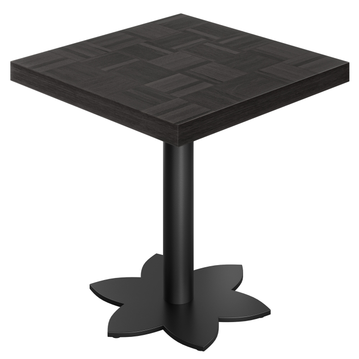 CL | Mesa de bistró | Dimensiones: 70 x 70 cm | Altura: 78 cm | Negro | Base: Negro