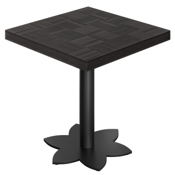 CL | Mesa de bistró | B: 80 x 80 cm | H 78 cm | Negro | Estructura: Negro