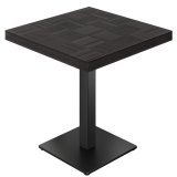 CM | Bistro Bord | 80 x 80 cm | H 77 cm | Sort | Stel: Sort