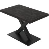 CMX | Bistro Bord | B: 120 x 70 cm | H 78 cm | Sort | Stativ: Sort | Stativ: 8 x 8 cm