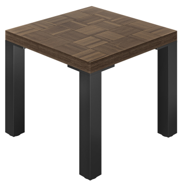 CM | Bistro-pöytä | B:70 x 70 cm | K:78 cm | Saksanpähkinä | Runko: Musta