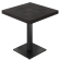 CM | Table de bistrot | 70 x 70 cm | H 77 cm | Noir | Structure : Noir