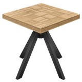 CO | Tavolo da bistrò | L: 80 x 80 cm | H: 78 cm | Rovere | Struttura: Nero