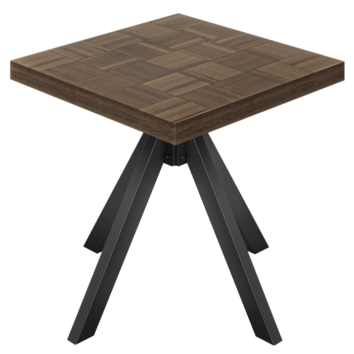 CO | Bistro Tisch | B:T 70 x 70 cm | H 78 cm | Walnuß | Gestell: Schwarz