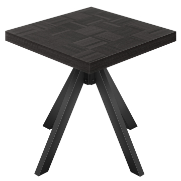 CO | Tavolo da bistrot | L: 80 x P: 80 cm | H: 78 cm | Nero | Struttura: Nero