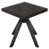 CO | Bistro Tisch | B:T 80 x 80 cm | H 78 cm | Schwarz | Gestell: Schwarz