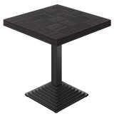 CPY | Bistro Table | W: 80 x 80 cm | H: 82 cm | Black | Frame: Black