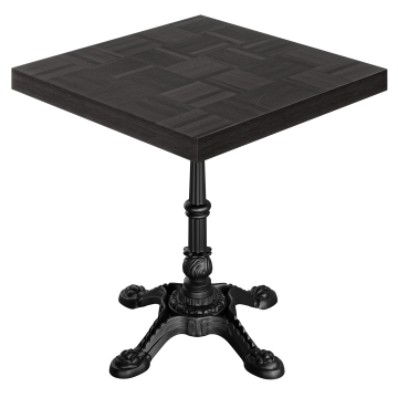 CP | Bistro Tisch | B:T 80 x 80 cm | H 78 cm | Schwarz | Gestell: Schwarz