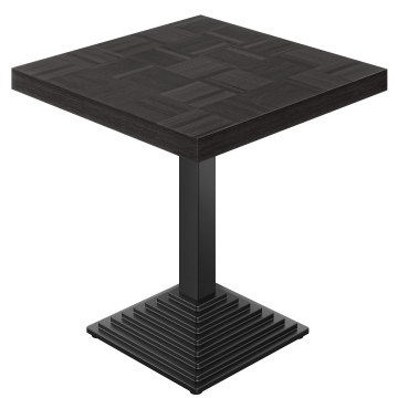 CPY | Tavolo Bistro | L: 80 x 80 cm | H: 82 cm | Nero | Struttura: Nero
