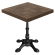 CP | Tavolo Bistro | B:T 80 x 80 cm | H 78 cm | Noce | Struttura: Nero