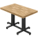 CPA | Mesa de bistró | Dimensiones: 120 x 70 cm | H 78 cm | Roble | Estructura: Negro