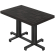 CPA | Table de Bistro | L: 120 x 70 cm | H: 78 cm | Noir | Structure : Noir