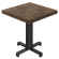 CPA | Bistro Tisch | B:T 80 x 80 cm | H 78 cm | Walnuß | Gestell: Schwarz