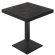 CPL | Stół Bistro | Wymiary: B: 80 x 80 cm | H: 82 cm | Czarny | Stelaż: Czarny