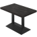 CPY | Bistro Pöytä | P: 130 x 80 cm | K: 82 cm | Musta | Runko: Musta | Pylväs: 6 x 6 cm