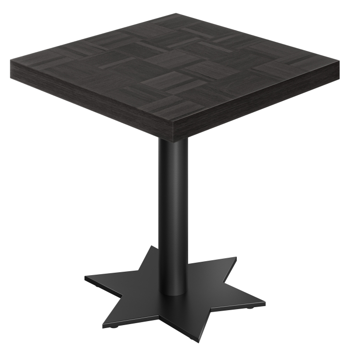 CST | Bistro Tisch | B:T 80 x 80 cm | H 78 cm | Schwarz | Gestell: Schwarz
