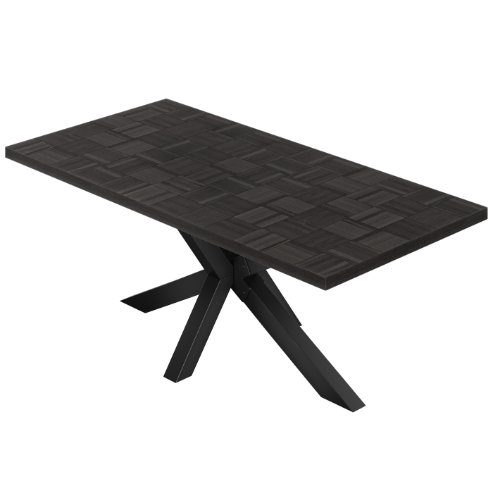 CS | Bistro Tisch | 160 x 90 cm | H 78 cm | Schwarz | Gestell: Schwarz