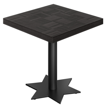 CST | Bistro Tisch | B:T 80 x 80 cm | H 78 cm | Schwarz | Gestell: Schwarz