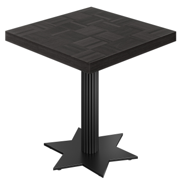 CSTT | Bistro Tisch | B:T 70 x 70 cm | H 78 cm | Schwarz | Gestell: Schwarz