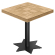 CST | Table de bistrot | L:P 80 x 80 cm | H 78 cm | Chêne | Structure : Noir