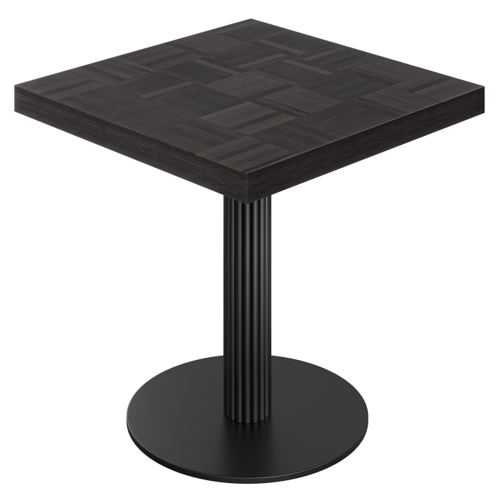 CT | Mesa de bistró | B: 80 x 80 cm | H 77 cm | Negro | Estructura: Negro