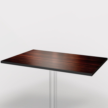 KOMPAKT | HPL bistro bordplate | 120x70cm | Mørk valnøtt
