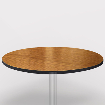 COMPACT | HPL Bistro Tischplatte | Ø80cm | Eiche 