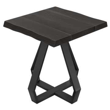 DIEGO | Bistro Tisch | B:T 70 x 70 | H 76 cm | Schwarz | Gestell: Schwarz